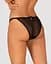 Полупрозрачные трусики с подвеской Obsessive Ivannes panties black черные S/M - миниатюра 2