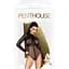 Боді Penthouse Spicy Whisper S/L Black, імітація топу з довгими рукавами, закрите декольте - мініатюра 3