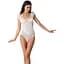 Бодистокинг Passion BS064 white боди закрытое плечо S/M/L - миниатюра 1