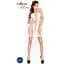Бодістокінг Passion BS027 white, сукня-сітка на бретелях S/M/L - мініатюра 2