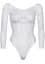 Боди Leg Avenue Snap crotch thong back teddy White S/M - миниатюра 3