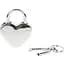 Набір BDSM замочків Liebe Seele Heart-Shaped Lock 2 шт. сріблястий - мініатюра 1