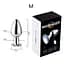 Світлова сталева анальна пробка Magic Motion Equinox USB з Д/К 8,2 см Металік K000843 - мініатюра 3