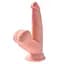 Фаллоимитатор King Cock Plus TDC With 6", 19.5 см (телесный) - миниатюра 1