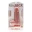 Фаллоимитатор RealRock Extra Thick 9”, 23.1 см (телесный) - миниатюра 8