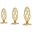Анальна пробка Lockink Sevanda Hollow Spiral Golden Metal S - мініатюра 10
