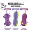 Вагінальні кульки з вібрацією FeelzToys Motion Love Balls Foxy, 8 см, фіолетовий - мініатюра 4