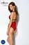 Полупрозрачное боди с кружевом Passion Peonia Body S/M red - миниатюра 6