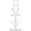 Костюм нареченої Leg Avenue G-stRing teddy, veil & garter One Size White - мініатюра 4