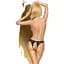 Трусики-тонг Penthouse Naughty Valentine L/XL Black, мереживо, відкритий доступ до інтимних зон - мініатюра 2
