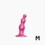 Насадка для страпону Strap-On-Me Dildo Plug Beads Framboise Metallic M - мініатюра 2