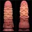 Фаллоимитатор Dual-Layered Silicone Nature Cock 9.5'' 24.5 см коричневый - миниатюра 4