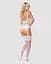 Сатиновый кружевной корсет Obsessive Obsessive 810-COR-2 babydoll & thong S/M - миниатюра 4