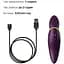 Вибратор 2 в 1 с язычком Zalo Hero Twilight Purple кристалл Swarovski - миниатюра 6