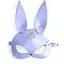 Шкіряна маска зайчика Art of Sex - Bunny mask, колір Лавандовий - мініатюра 3