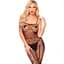 Бодистокинг с чулками и геометрическим рисунком Penthouse - Firecracker Black S/M/L - миниатюра 1