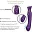 Смарт-вибратор 3 в 1 Zalo Queen Twilight Purple пульсирующая жемчужина и вакуум кристалл Swarovski - миниатюра 5