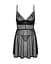 Пеньюар и трусики Obsessive Chemeris babydoll & thong XL/2XL - миниатюра 3