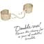 Наручники Bijoux Indiscrets Desir Metallique Handcuffs - Gold, металеві, стильні браслети - мініатюра 5