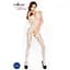 Бодистокинг Passion BS020 комбинезон фантазийный узор S/M/L white - миниатюра 2