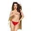 Трусики-сліпи Penthouse Too Hot To Be S/M Red, мереживо, регульована посадка Penthouse SO6516 94817 - мініатюра 1