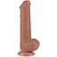 Фалоімітатор Lovetoy Sliding-Skin Dual Layer Dong 8'' 20.8 см коричневий - мініатюра 1