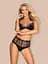 Комплект белья Obsessive Sharlotte L/XL черный - миниатюра 3