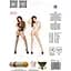Бодистокинг Passion BS019 Black, комбинезон, имитация чулок и пояса - миниатюра 6