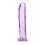 Фалоімітатор RealRock Crystal Clear, 25 см (фіолетовий) - мініатюра 4