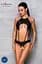 Боди с открытым доступом Passion TASMINA Body L/XL black экокожа шнуровки ажурные кружева - миниатюра 5