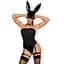 Еротичний костюм кролика Obsessive Bunny costume S/M, Black - мініатюра 1
