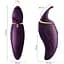 Вибратор 2 в 1 с язычком Zalo Hero Twilight Purple кристалл Swarovski - миниатюра 2