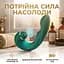 Багатофункціональний силіконовий вібратор 3-в-1 для клітора та точки G з імітацією лизання 20 режимів зелений - мініатюра 1