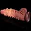 Фалоімітатор Dual-Layered 9.5'' Silicone Nature Cock 24 см коричневий - мініатюра 11
