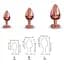 Металева анальна пробка Dorcel - Diamond Plug Rose Gold із прикрасою у вигляді кристалу S - мініатюра 6