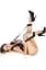 Фиксаторы для ног Fetish Tentation Neck and Ankle Strap с маской на глаза - миниатюра 2
