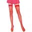 Чулки Leg Avenue Nylon Fishnet Thigh Highs Red One size - миниатюра 1