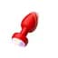 Силиконовая анальная пробка с вибрацией и подсветкой Light Anal Plug 3,5x9 см красная - миниатюра 2