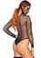 Фетиш-тедди Leg Avenue Rhinestone net hooded teddy One size Black длинные рукава фетиш-капюшон - миниатюра 2