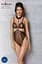 Боди с открытой грудью Passion DOMINICA Body L/XL black воротник-чокер корсет - миниатюра 5