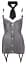 Еротичний костюм Cottelli Collection Costumes Secretary M чорний з білим - мініатюра 3