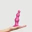 Насадка для страпону Strap-On-Me Dildo Plug Beads Framboise Metallic M - мініатюра 3