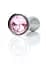 Анальная металлическая пробка Plug-Jewellery Silver PLUG-Rose M Boss Series 64-00147 100346 - миниатюра 6