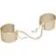 Наручники Bijoux Indiscrets Desir Metallique Handcuffs - Gold, металеві, стильні браслети - мініатюра 1
