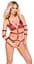 Боді Bad Kitty Naughty Toys Strap S червоний - мініатюра 2