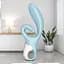 Вібратор-кролик Satisfyer Touch Me Блакитний з подвійним відростком - мініатюра 2