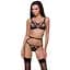 Пояс-стрепы с подвязками для чулок MEGGY GARTER BELT black - Passion Exclusive L/XL - миниатюра 1