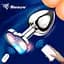 Світлова сталева анальна пробка Magic Motion Equinox USB з Д/К 8,2 см Металік K000843 - мініатюра 5