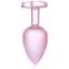 Анальна пробка B - Series HeavyFun Jewellery Pearl Pink Heart Plug S 7 см (прозорий) - мініатюра 1