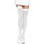 Плотные непрозрачные чулки Leg Avenue Nylon Thigh Highs White, plus Size - миниатюра 1